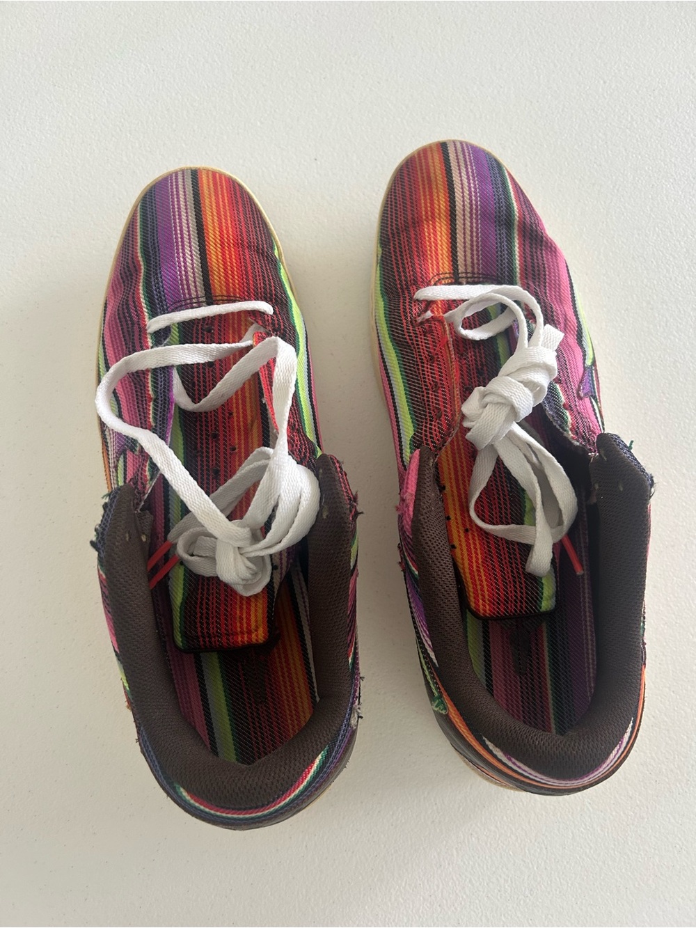 Nike Multicolor Striped Low-Top Sneakers